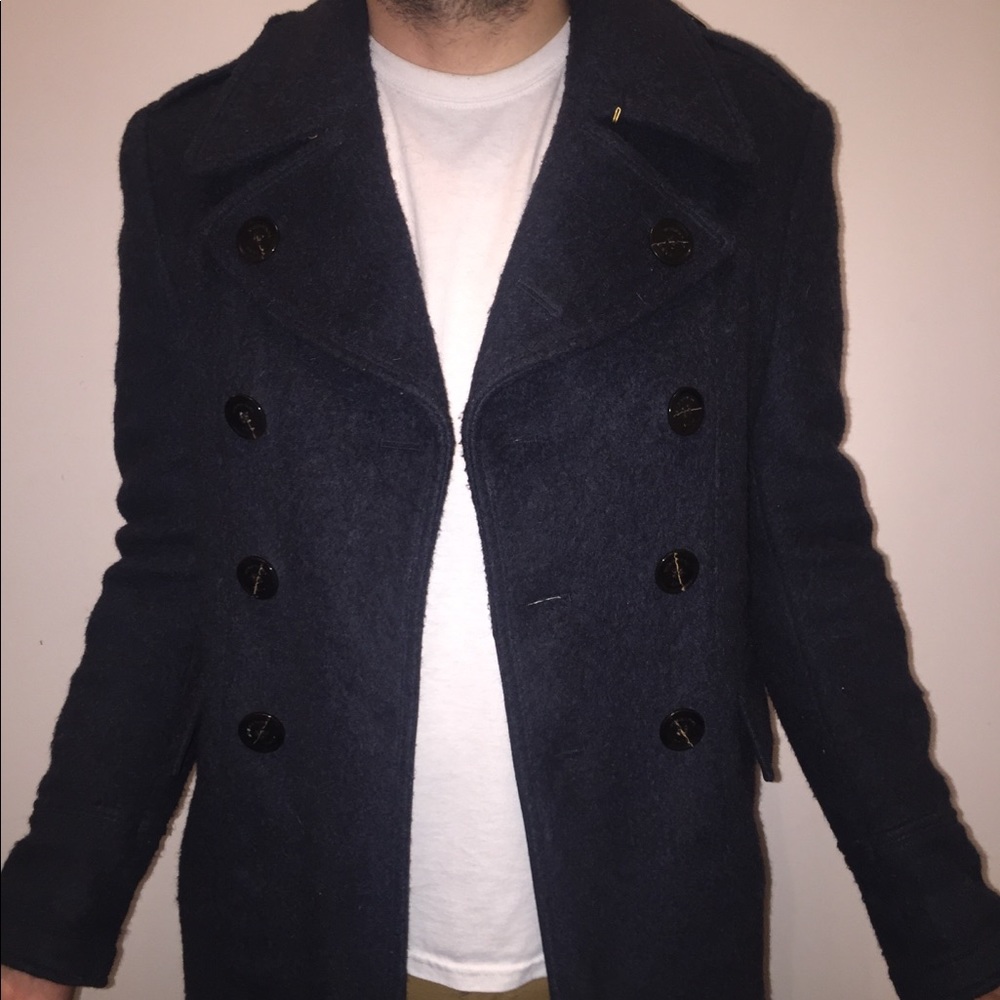 Wool Burberry Brit peacoat